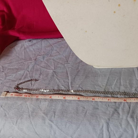 Silver and Aquamarine Gemstone Pendant Necklace NWOT - Picture 7 of 9